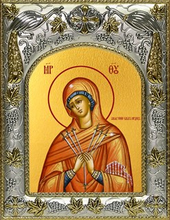 Икона Умягчение злых сердец, икона Божией Матери, 14х18 см 27872