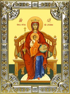 Икона Державная икона Божией Матери, 18х24 см, со стразами 27894