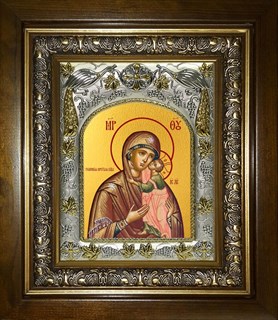 Икона Толгская икона Божией Матери, в киоте 20х24 см 27899