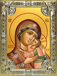Икона Чухломская икона Божией Матери, 18х24 см, со стразами 27907
