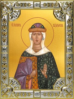 Икона Иулиания Вяземская мученица, 18х24 см со стразами 27919