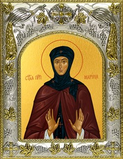 Икона Марина Берийская (Македонская), преподобная, 14х18 см 27934