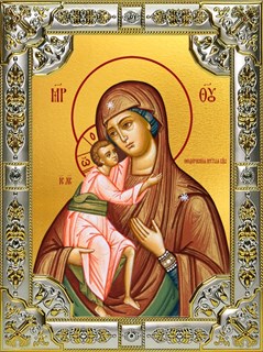 Икона Феодоровская(Федоровская) икона Божией Матери, 18х24 см, со стразами 28003