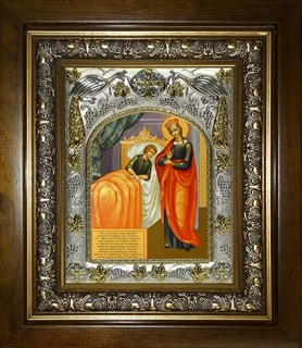 Икона Целительница, икона Божией Матери, в киоте 20х24 см 28037