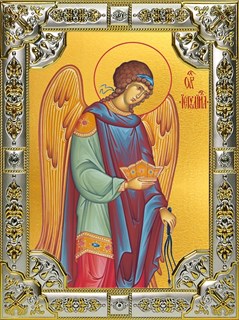 Икона Иегудиил Архангел, 18х24 см, со стразами 28074