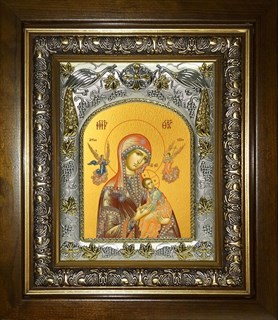 Икона Страстная икона Божией Матери, в киоте 20х24 см 28083