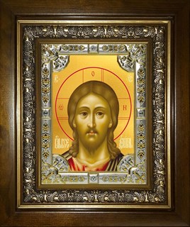 Икона Господь Вседержитель, в киоте 24х30 см 28106
