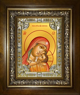 Икона Касперовская икона Божией Матери, в киоте 24х30 см 28136