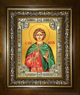 Икона Анатолий Никомедийский мученик, в киоте 24х30 см 28138