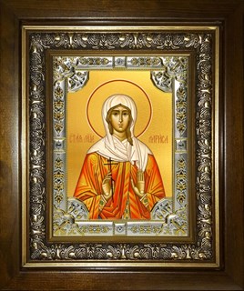 Икона Лариса Готфская, мученица, в киоте 24х30 см 28141