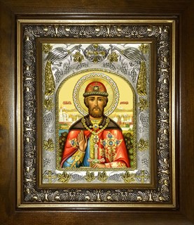 Икона Димитрий (Дмитрий) Донской благоверный князь, в киоте 20х24 см 28142