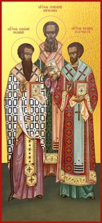 Икона Василий Великий, Иоанн Златоуст, Григорий Богослов, святители 28173