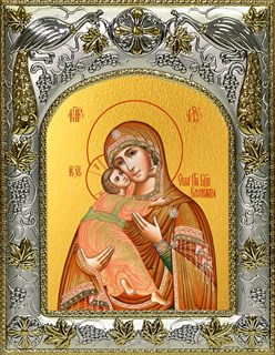 Икона Владимирская икона Божией Матери, 14х18 см 28182