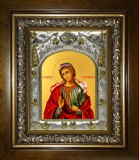 Икона Мирослава Константинопольская, в киоте 20х24 см 28201