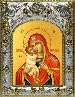 Икона Жировицкая икона Божией Матери, 14х18 см 28208