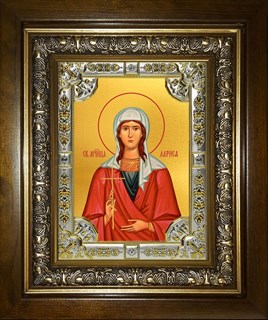 Икона Лариса, в киоте 24х30 см 28216