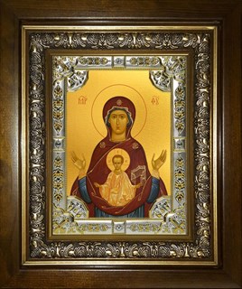 Икона Знамение икона Божией Матери, в киоте 24х30 см 28237
