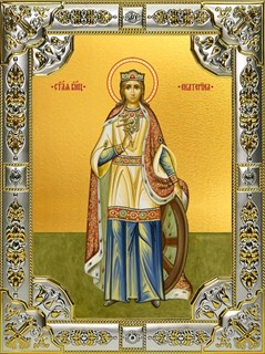 Икона Екатерина великомученица, 18х24 см, со стразами 28266