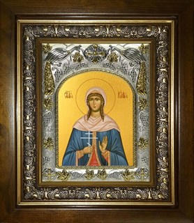 Икона Юлия (Иулия) Анкирская (Коринфская) мученица, в киоте 20х24 см 28272
