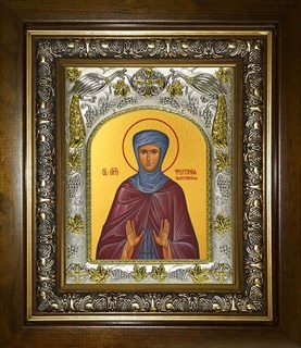 Икона Фотиния (Светлана) Палестинская, преподобная, в киоте 20х24 см 28282