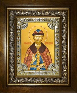 Икона Димитрий (Дмитрий) Донской благоверный князь, в киоте 24х30 см 28311