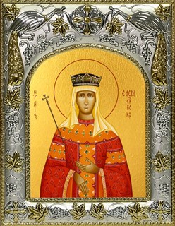 Икона Елена Сербская благоверная царица, 14х18 см 28345