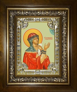 Икона Иулиания Лазаревская, Муромская, в киоте 24х30 см 28361
