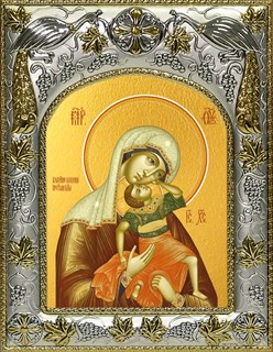 Икона Взыграние младенца, икона Божией Матери, 14х18 см 28372