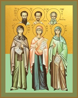 Икона Емилия, Анфуса и Нонна, Матери трех святителей, праведные 28388