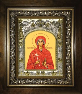 Икона Иулиания Илиопольская, в киоте 20х24 см 28408