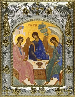 Икона Святая Троица, 14х18 см 28410