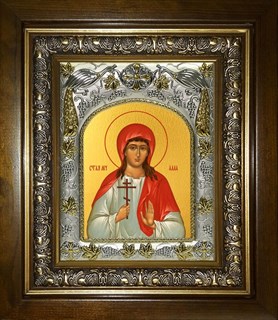 Икона Алла Готфская мученица, в киоте 20х24 см 28466