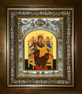 Икона Всецарица икона Божией Матери, в киоте 20х24 см 28488