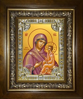 Икона Югская икона Божией Матери, в киоте 24х30 см 28491