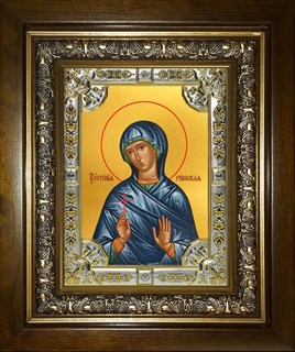 Икона Евгения Римская великомученица, в киоте 24х30 см 28494