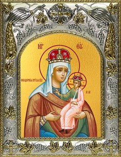 Икона Новодворская икона Божией Матери, 14х18 см 28507