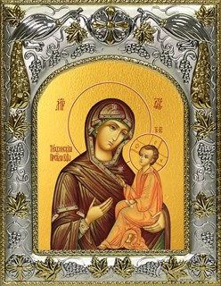 Икона Тихвинская Божией Матери, 14х18 см 28510