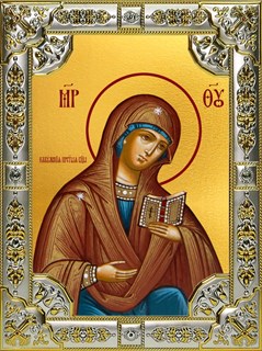 Икона Калужская икона Божией Матери, 18х24 см, со стразами 28544