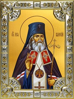 Икона Лука святитель, исповедник, архиепископ Крымский, 18х24 см, со стразами 28580