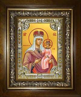 Икона Любечская икона Божией Матери, в киоте 24х30 см 28603