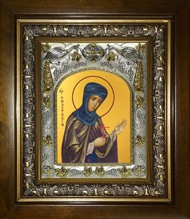 Икона Анастасия Узорешительница великомученица, в киоте 20х24 см 28604