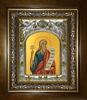 Икона Моисей пророк, в киоте 20х24 см 28614
