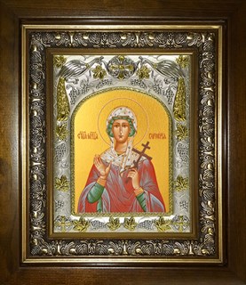 Икона Гликерия, в киоте 20х24 см 28634