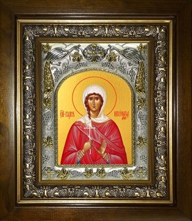 Икона Галина Корифская мученица, в киоте 20х24 см 28643