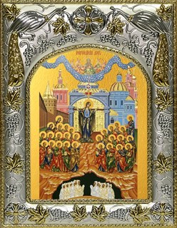 Икона Непроходимая дверь, икона Божией Матери, 14х18 см 28712