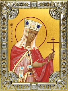 Икона Ирина великомученица, 18х24 см, со стразами 28717