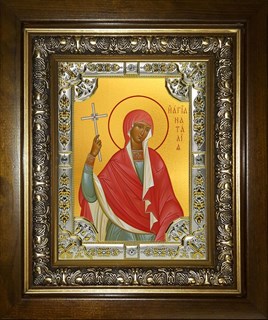 Икона Наталья, Наталия Никомидийская мученица, в киоте 24х30 см 28739