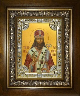 Икона Тихон Задонский, святитель, в киоте 24х30 см 28756