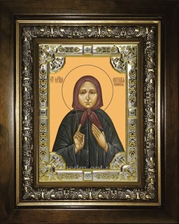Икона Наталья, Наталия Скопинская мученица, в киоте 24х30 см 28770