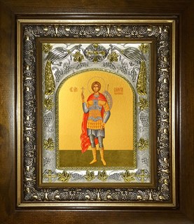 Икона Валерий Севастийский, в киоте 20х24 см 28777
